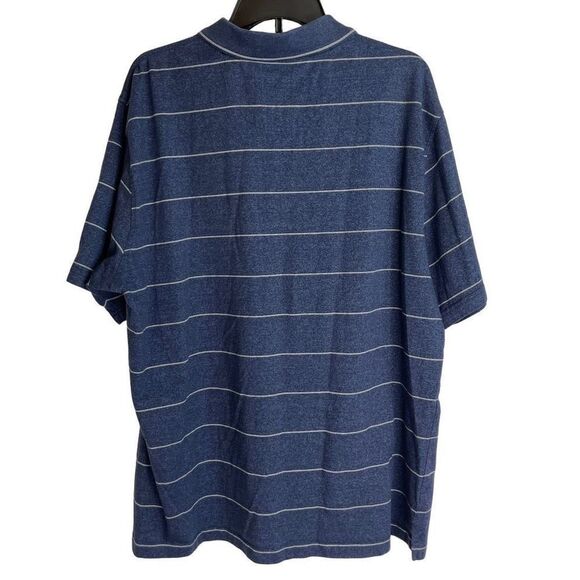 Van Heusen Men's Blue Casual Short Sleeve Pullover Collared Polo Shirt Size XXL - Picture 3 of 7